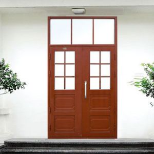 氟碳噴涂樓寓門(磚紅)