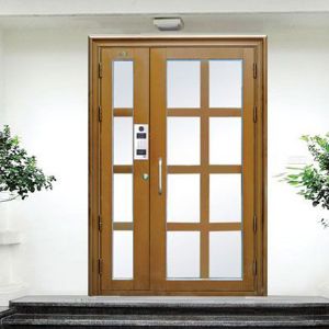 氟碳噴涂樓寓門(棕色)