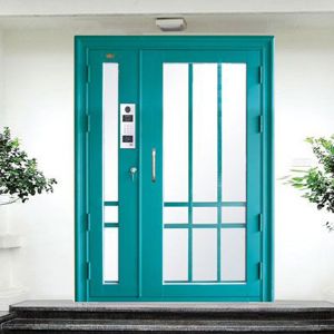 氟碳噴涂樓寓門(中綠)